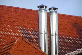 How to make non-flammable thermal insulation of chimneys