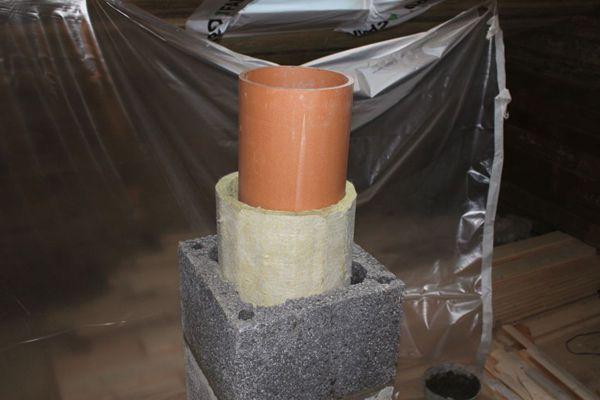 How to insulate a chimney pipe